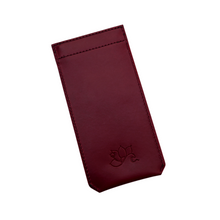Load image into Gallery viewer, Ready to Ship Burgundy Glasses Case with Rose Stamp

