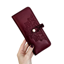 Load image into Gallery viewer, Kaylee Long Wallet • Burgundy Leather
