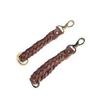Load image into Gallery viewer, Braided Leather Keychain
