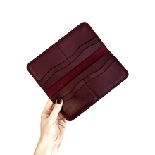 Load image into Gallery viewer, Kaylee Long Wallet • Burgundy Leather
